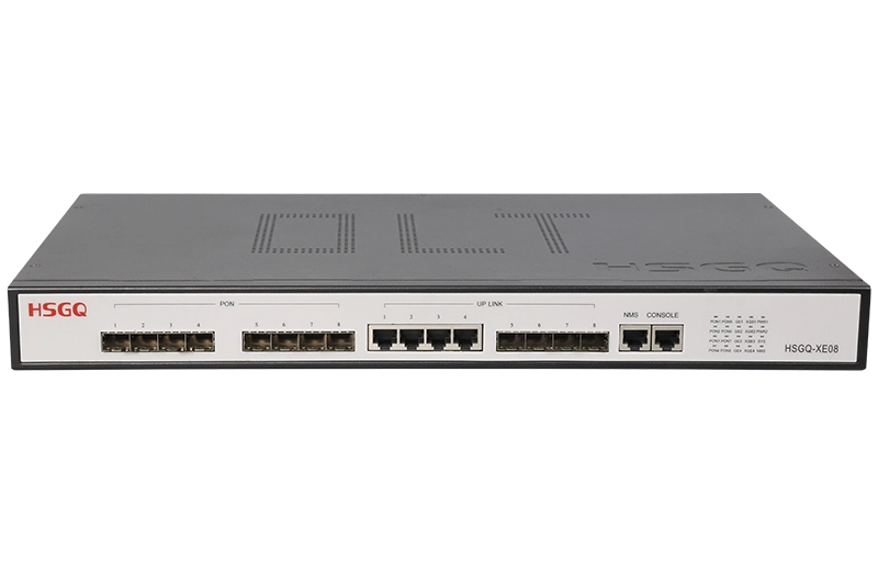 HSGQ OLT EPON XE08, AC, 4GE, 4 SLOT SFP 1/10G, 8 port EPON PX20+++