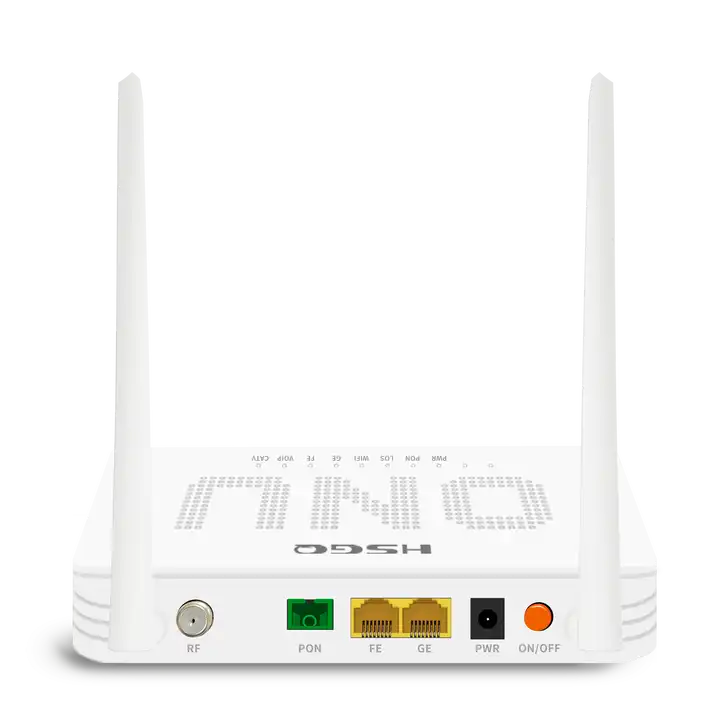 HSGQ XPON ONT HSGQ-X110WC 1PORT GE, 1PORT FE, 2*5dBi, Wifi, CATV