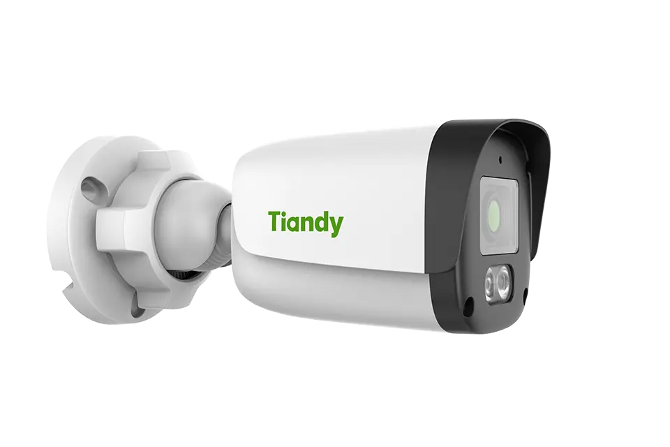 CÁMARA IP SEGURIDAD TIANDY COLORMAKER EXTERIORES TIPO TUBO DE 4MP CON DETECCION DE MOVIMIENTO TC-C34QN