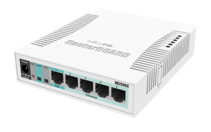 ROUTER BOARD MIKROTIK SWITCH RB260GS CSS106-5G-1S