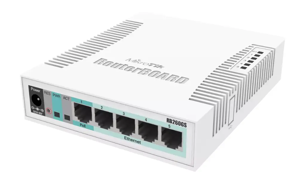 ROUTER BOARD MIKROTIK SWITCH RB260GS CSS106-5G-1S