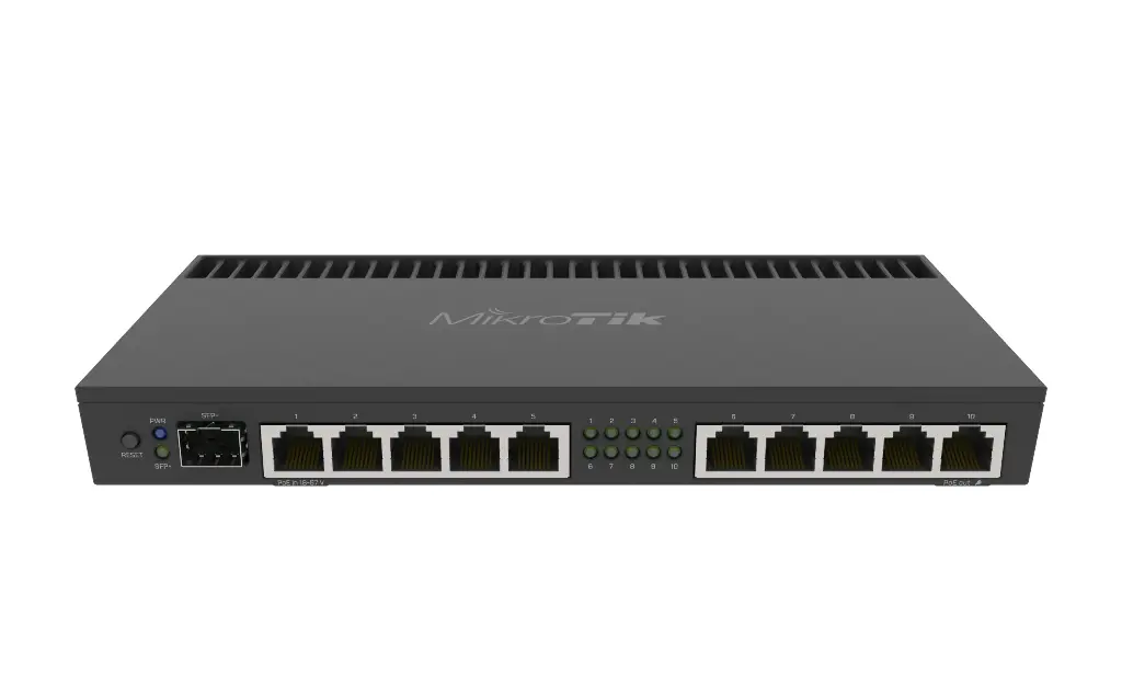 ROUTER BOARD MIKROTIK 1 GB RAM - 1 Puerto SFP RB4011UIGS+RM