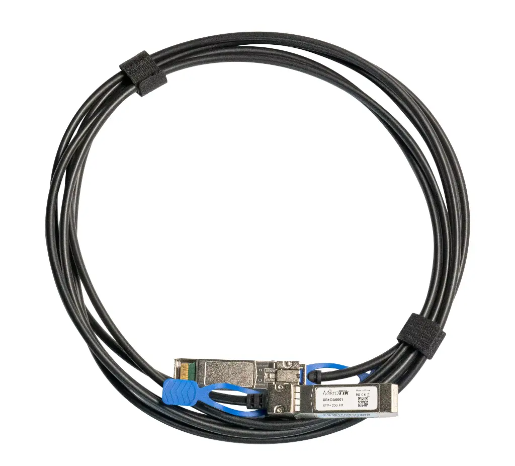 CABLE DE FIBRA ÓPTICA DAC MIKROTIK  XS+DA0003 - 1G/10G/25G