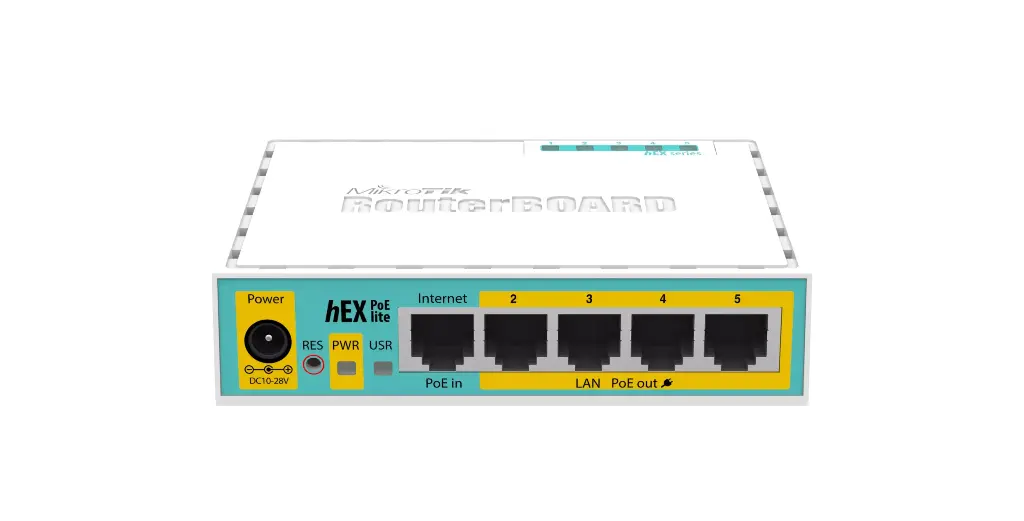 ROUTER MIKROTIK hEX PoE LITE RB750UPr2