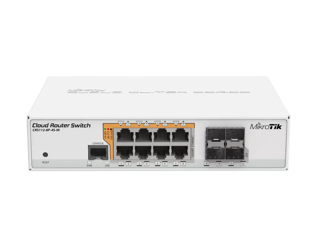 ROUTER MIKROTIK CRS112-8P-4S-IN
