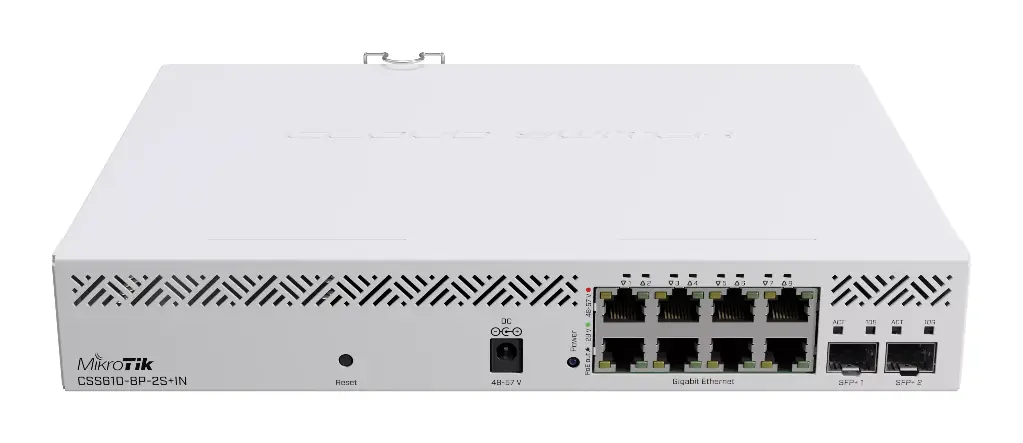 SWITCH MIKROTIK  CSS610-8P-2S+IN