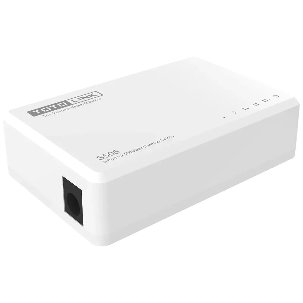 SWITCH TOTOLINK DE ESCRITORIO CON 5 PUERTOS LAN 10/100 Mbps S505_V4