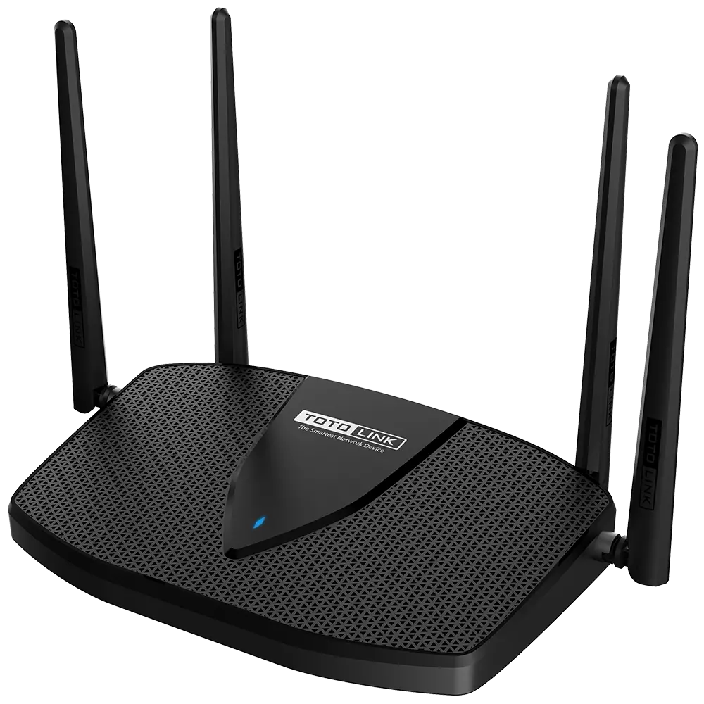 ROUTER TOTOLINK WIFI 6 AX1800 DUAL BAND MU - MIMO BEAMFORMING  1 PUERTO GIGABIT WAN, 4 PUERTOS GIGABIT LAN, X5000R