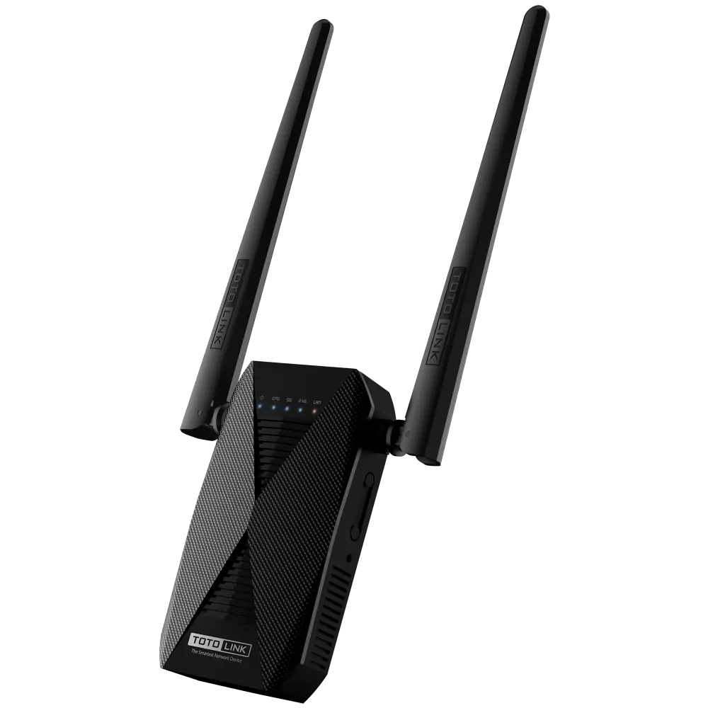 REPETIDOR TOTOLINK AC1200 EXTENSOR DUAL BAND CON 2 ANTENAS DE 5 dBi EX1200T_V1