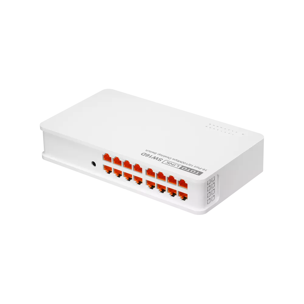 SWITCH TOTOLINK DE 16 PUERTOS 10/100 Mbps SW16D_V1