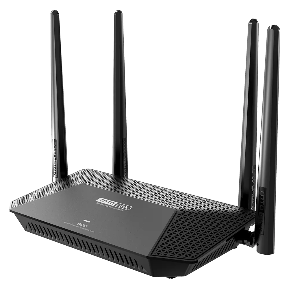 ROUTER TOTOLINK AX1500 WIFI 6 DUAL BAND CON 1 PUERTO GIGABIT WAN 4 PUERTOS GIGABIT LAN  MU - MIMO BEAMFORMING  X2000R_V1