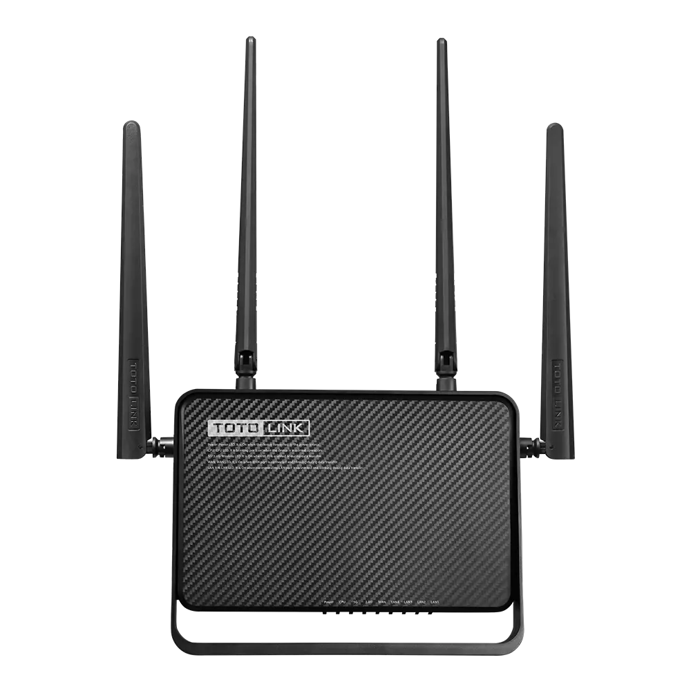 ROUTER TOTOLINK AC1200 DUAL BAND  PUERTOS GIGA, SD-WAN A3700R_V1