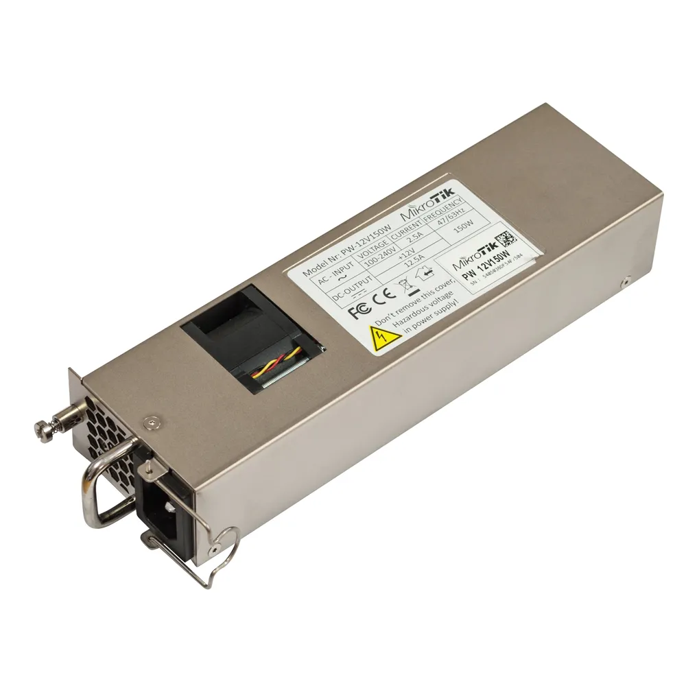 [PMIK101] FUENTE DE PODER MIKROTIK AC/DC ACCESORIO  12V150  POWER SUPPLY ASSEMBLY  FAN 12 V - 150W (PARA MK 1072 - MK 2216)