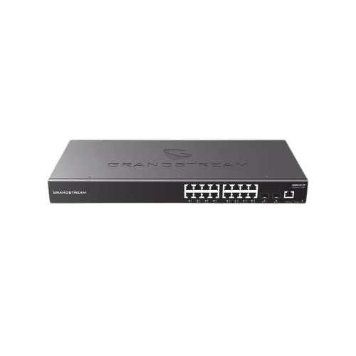 GRANDSTREAM  SWITCH L2+ GWN7802P  16 PUERTOS GIGABIT ETHERNET  4 PUERTOS SFP GIGABIT  270W  POE 802.3AF/AT  ADMINISTRABLE