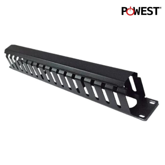 ORGANIZADOR HORIZONTAL RACKEABLE PLASTICO 1U POWEST [NORHP-2403]