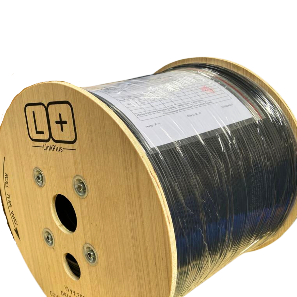 FIBRA DROP 2 HILOS TRIPLE MENSAJERO GALVANIZADO GJYXCH-2B6a2 (2Km - 1 BOBINA) LINK PLUS