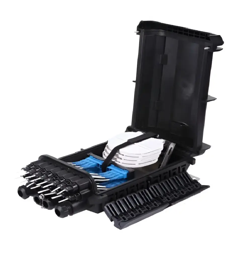 NAP IP68 FIBER TERMINAL BOX  16 PUERTOS  VACÍA  INCLUYE KIT DE POSTE LINK PLUS