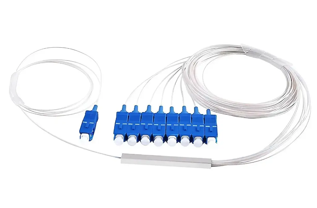 PLC SPLITTER CONECTORIZADO 1X4 SC/UPC   MINI TYPE 0.9 mm 1m LINK PLUS