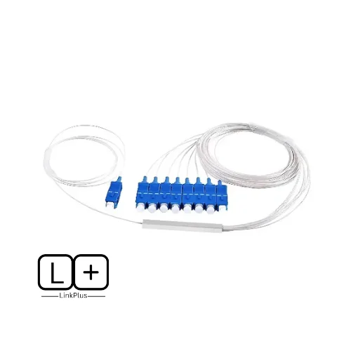 PLC SPLITTER CONECTORIZADO 1X8 SC/UPC   MINI TYPE 0.9 mm 1m LINK PLUS