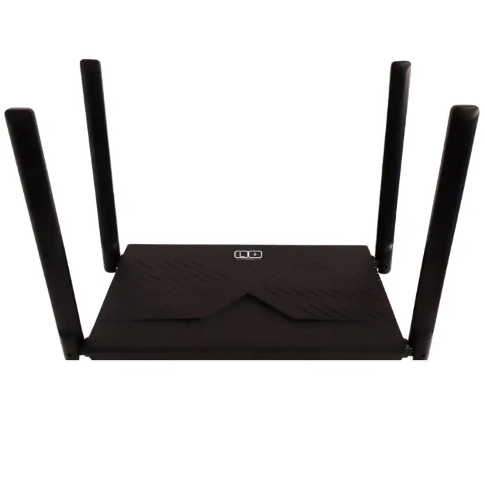 ROUTER LINKPLUS AC1200 CON 4 ANTENAS DE 5 dBi 3 LAN EASYMESH TR069 T18R-PRO