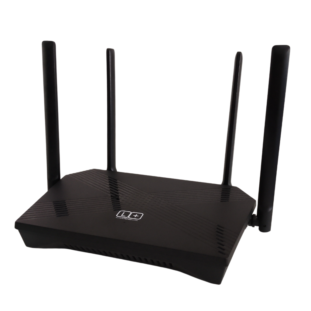 ROUTER LINKPLUS WI-FI 6 AX1500 CON 4 ANTENAS DE 5 dBi 3 LAN EASYMESH TR069 T262-R