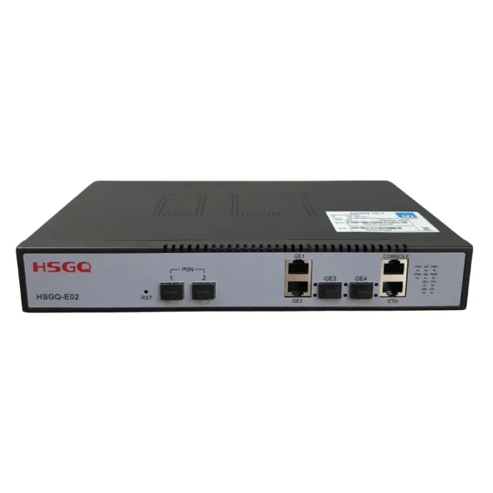 HSGQ OLT EPON 2 port EPON PX20+++  DOBLE FUENTE