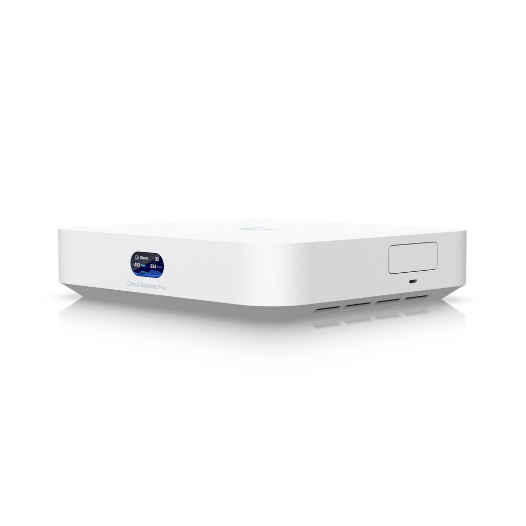 Ubiquiti UniFi UCG-Max Cloud Gateway con 1.5 Gbps IPS/IDS, Multi-WAN 2.5 GbE, 512GB SSD, Full Stack