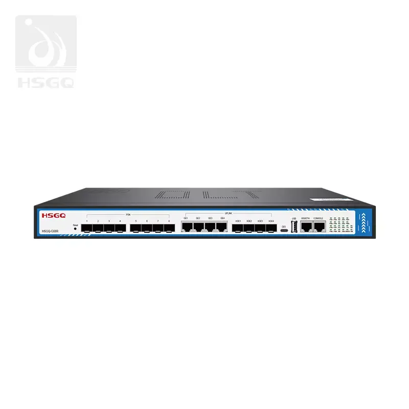 [PHSG69] HSGQ OLT GPON G08R, ALIMENTACIÓN AC+AC, 4GE, 4 SLOT SFP+ 10G, 8 port GPON C+++  8-9 dbm Nueva Version