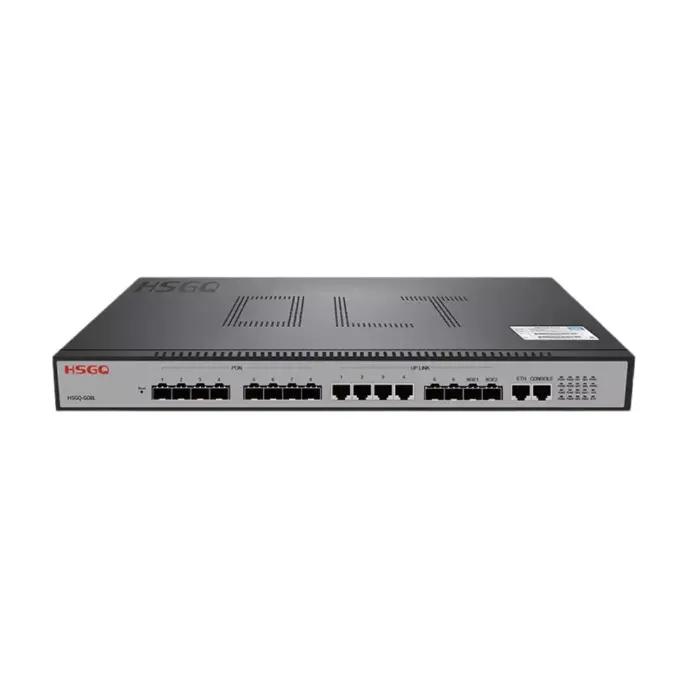 HSGQ OLT GPON G08R, ALIMENTACIÓN AC+AC, 4GE, 4 SLOT SFP+ 10G, 8 port GPON C+++  8-9 dbm