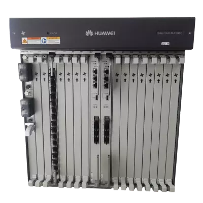 [PHUA20] HUAWEI OLT GPON - XGPON MA5800 - X15  CHASIS 19"  2*DC POWER BOARD  2*MPLB: 2 SFP+ 10Km  1*GPHF 16 PORT GPON C++