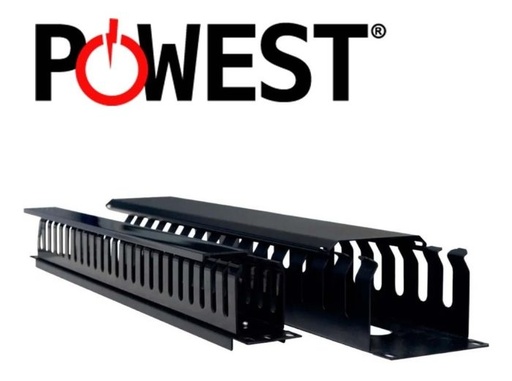 [PPWS11] POWEST  ORGANIZADOR HORIZONTAL METÁLICO PARA RACK 1RU