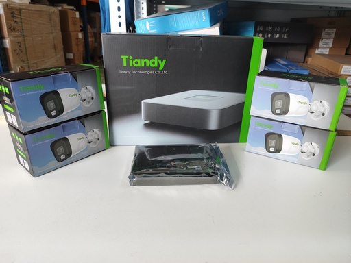 [KPCAM1] Kit 4T-4  4 CÁMARAS TIPO TUBO TC-C321N + NVR TC 4 CANALES R3104 + DISCO DURO 2TB
