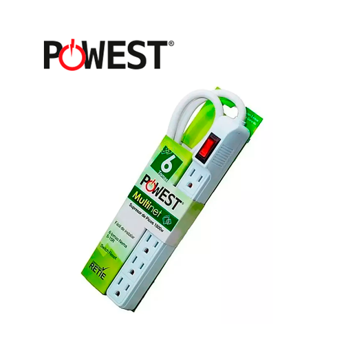 [PPWS45] PROTECTOR DE VOLTAJE SUPRESOR DE PICOS DE 6 SALIDAS POWEST REF.MULTINET 6T [NMNET-7516]