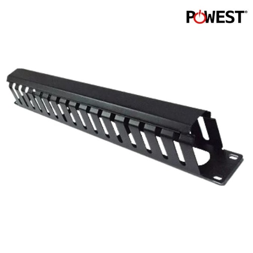[PPWS148] ORGANIZADOR HORIZONTAL RACKEABLE PLASTICO 1U POWEST [NORHP-2403]