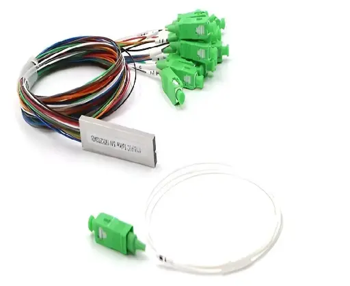 [PLNK2] PLC SPLITTER CONECTORIZADO 1X8 SC/APC   MINI TYPE 0.9 mm 1m LINK PLUS