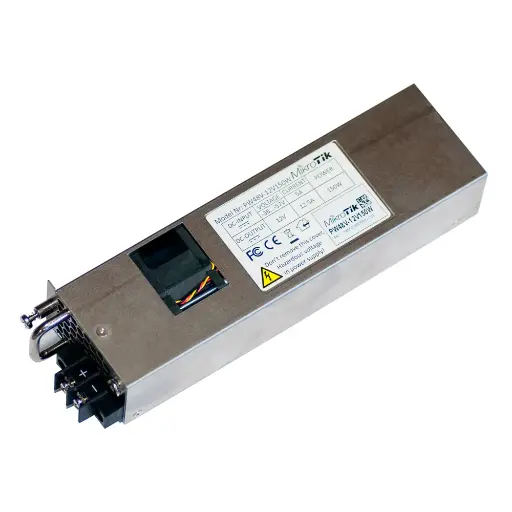 [PMIK113] FUENTE DE PODER MIKROTIK ACCESORIO PW48V-12V150W HOT SWAP INPUT-48V DC  (-36 ... - 57v) (PARA MK 1072 - MK 2216 - MK CRS518)