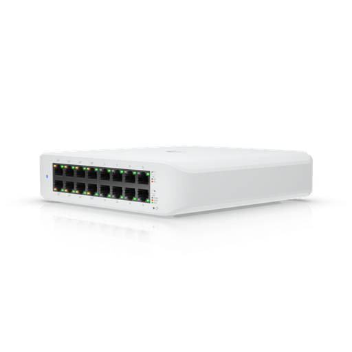 [PUBI122] Ubiquiti UniFi USW-Lite-16-POE (45W) Switch PoE+ layer 2 de 16 puertos (8 POE+ /8 GbE)